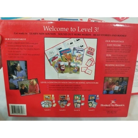 Hooked on Phonics Learn to Read Level 3 program books CDs cards workbook - Picture 7 of 10